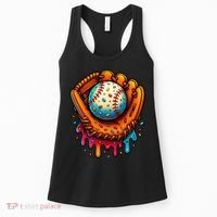 Ice Cream Dripping Candy Sprinkles Baseball Stuff Women's Tank Top thumb 0