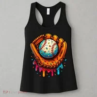 Ice Cream Dripping Candy Sprinkles Baseball Stuff Women's Tank Top thumb 3