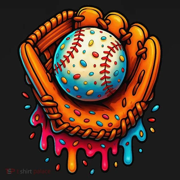 Ice Cream Dripping Candy Sprinkles Baseball Stuff Tank Top