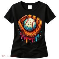 Ice Cream Dripping Candy Sprinkles Baseball Stuff Women's T-Shirt thumb 0