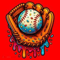 Ice Cream Dripping Candy Sprinkles Baseball Stuff Santa Hat thumb 1