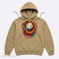 Ice Cream Dripping Candy Sprinkles Baseball Stuff Hoodie thumb 0