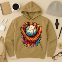 Ice Cream Dripping Candy Sprinkles Baseball Stuff Hoodie thumb 3