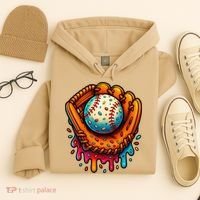 Ice Cream Dripping Candy Sprinkles Baseball Stuff Hoodie thumb 4