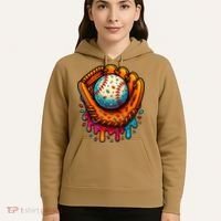 Ice Cream Dripping Candy Sprinkles Baseball Stuff Hoodie thumb 5