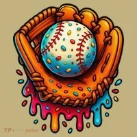 Ice Cream Dripping Candy Sprinkles Baseball Stuff Hoodie thumb 2