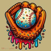 Ice Cream Dripping Candy Sprinkles Baseball Stuff Sweatshirt thumb 2