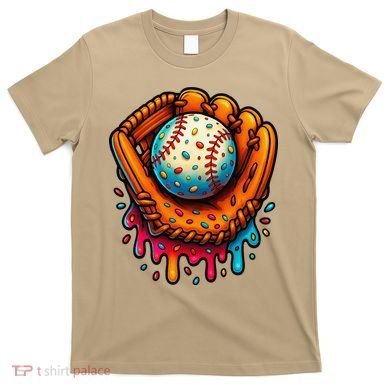 Ice Cream Dripping Candy Sprinkles Baseball Stuff T-Shirt