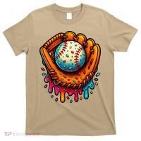 Ice Cream Dripping Candy Sprinkles Baseball Stuff T-Shirt thumb 0