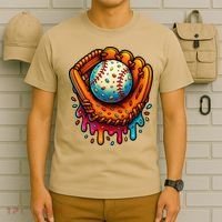 Ice Cream Dripping Candy Sprinkles Baseball Stuff T-Shirt thumb 6