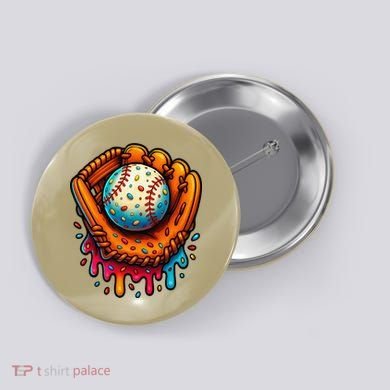 Ice Cream Dripping Candy Sprinkles Baseball Stuff Button