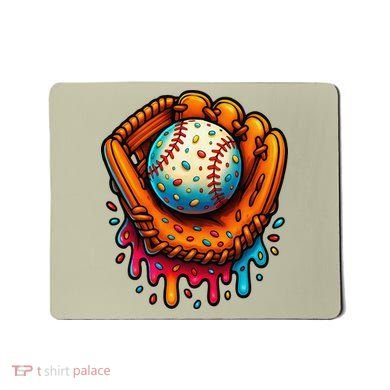 Ice Cream Dripping Candy Sprinkles Baseball Stuff Mousepad