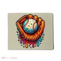 Ice Cream Dripping Candy Sprinkles Baseball Stuff Mousepad thumb 0
