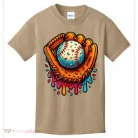 Ice Cream Dripping Candy Sprinkles Baseball Stuff Kids T-Shirt thumb 0