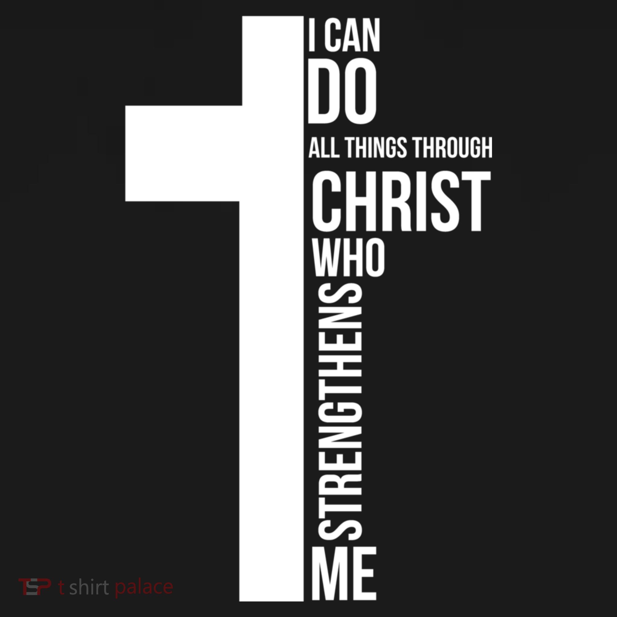 I Can Do All Things Through Christ Who Strengthens Me Cross Coaster