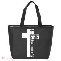 I Can Do All Things Through Christ Who Strengthens Me Cross Tote Bag thumb 0