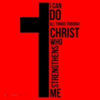 I Can Do All Things Through Christ Who Strengthens Me Cross Santa Hat thumb 1