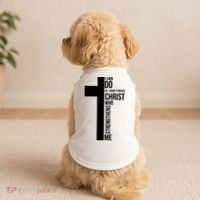 I Can Do All Things Through Christ Who Strengthens Me Cross Doggie Tank thumb 2