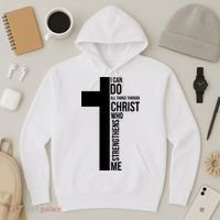 I Can Do All Things Through Christ Who Strengthens Me Cross Hoodie thumb 3