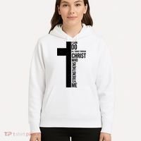 I Can Do All Things Through Christ Who Strengthens Me Cross Hoodie thumb 5