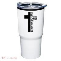 I Can Do All Things Through Christ Who Strengthens Me Cross Tumbler thumb 0