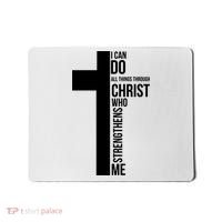 I Can Do All Things Through Christ Who Strengthens Me Cross Mousepad thumb 0