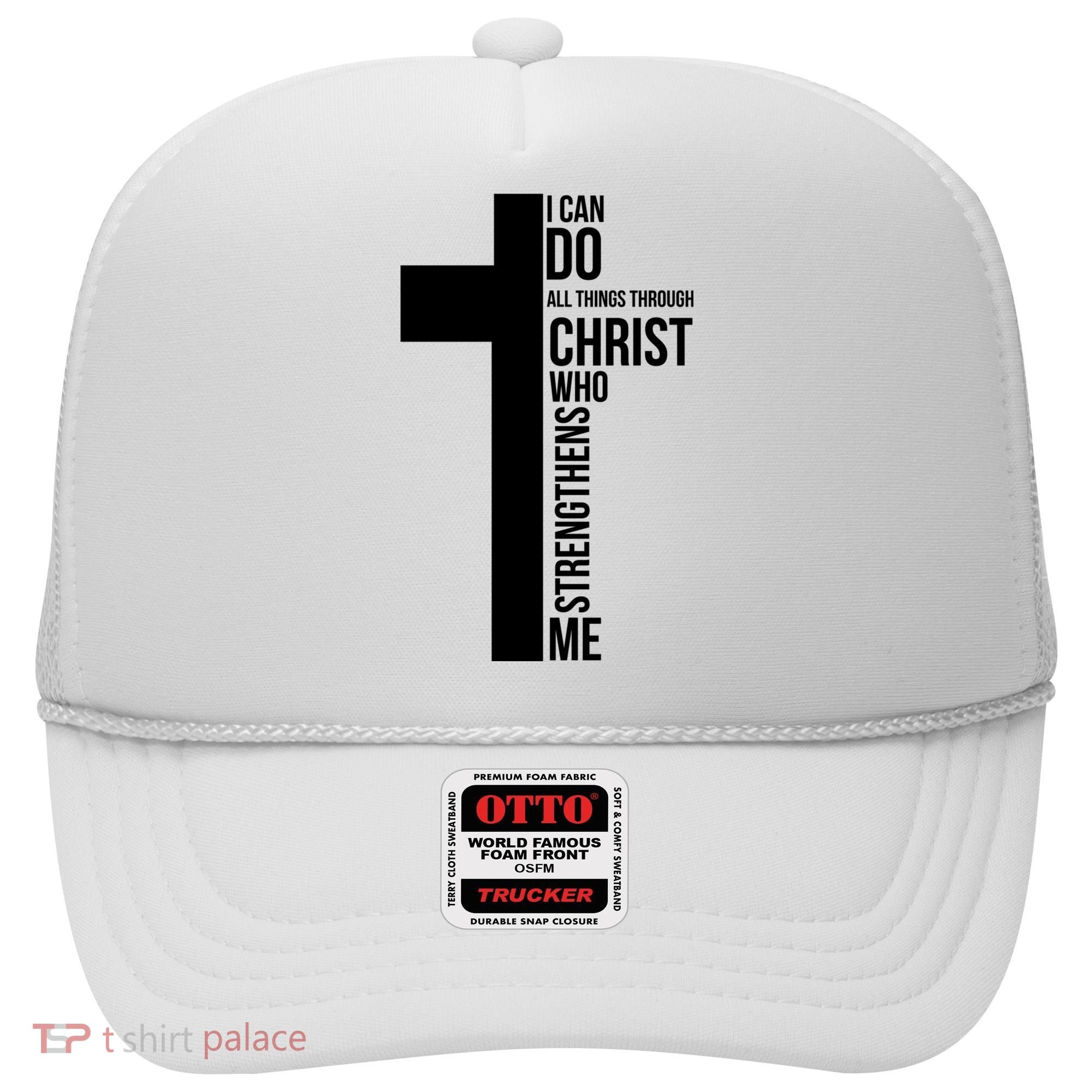 I Can Do All Things Through Christ Who Strengthens Me Cross Hat