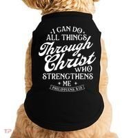 I Can Do All Things Through Christ Bible Christian Faith Doggie Tank thumb 0