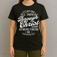 I Can Do All Things Through Christ Bible Christian Faith T-Shirt thumb 4