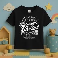 I Can Do All Things Through Christ Bible Christian Faith Toddler T-Shirt thumb 3