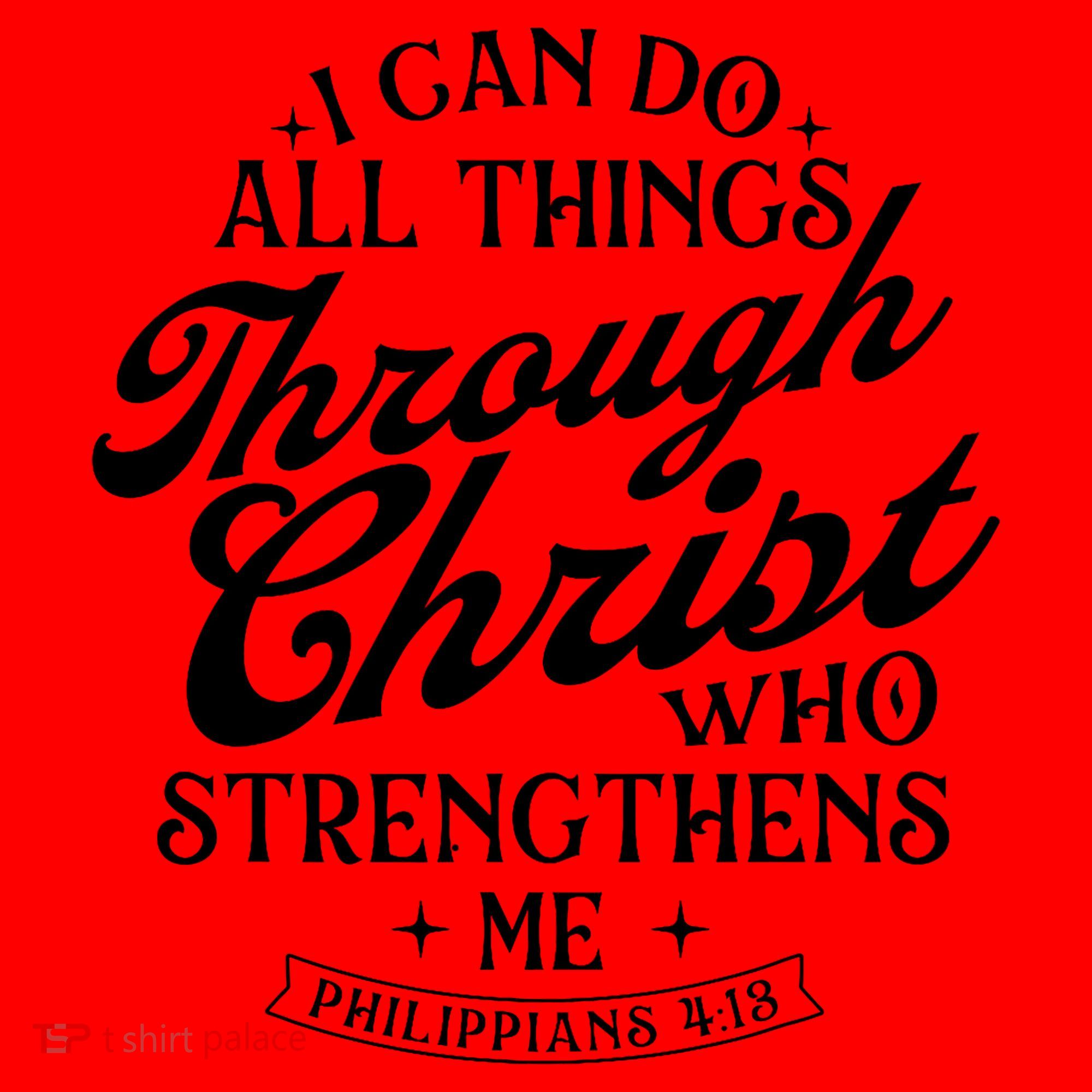 I Can Do All Things Through Christ Bible Christian Faith Santa Hat