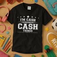 Im Cash Doing Cash Things Kids T-Shirt thumb 3