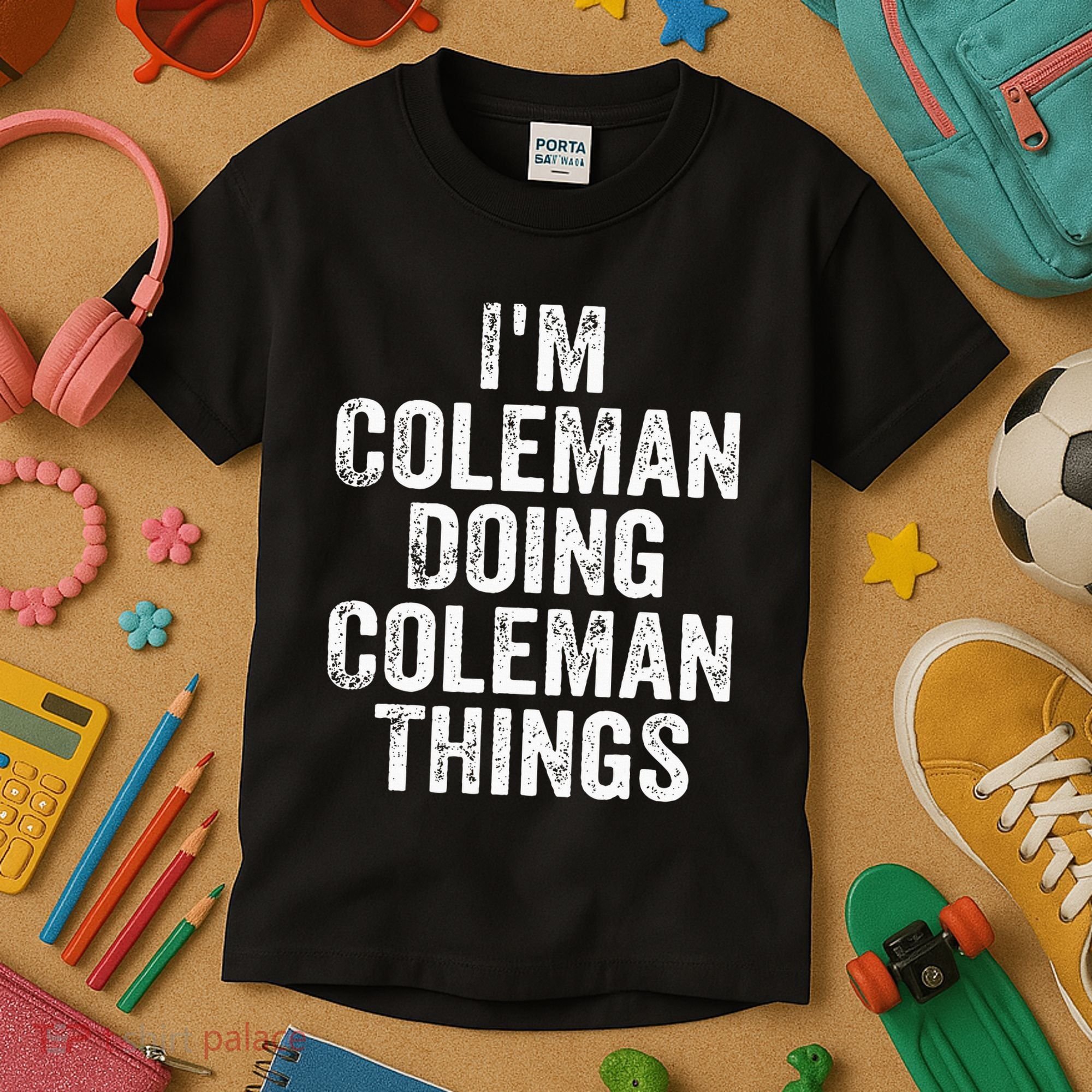 I'm Coleman Doing Coleman Things Personalized Name Kids T-Shirt