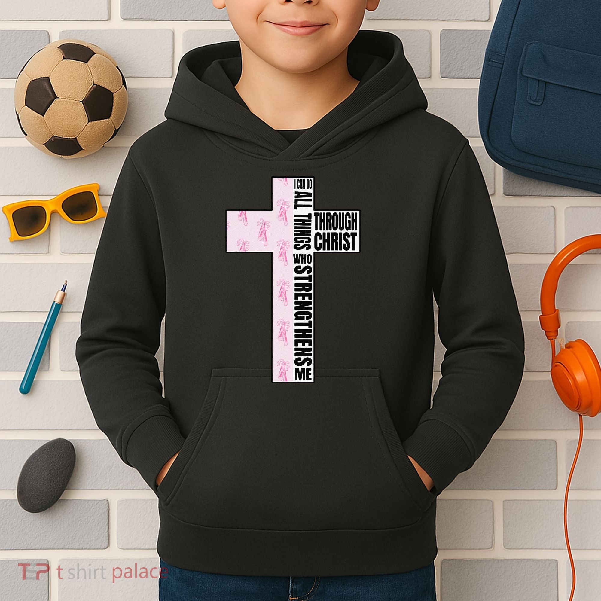 I Can Do All Things Through Christ Who Strengthens Dancer Kids Hoodie