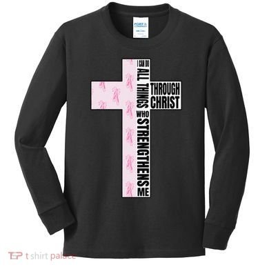 I Can Do All Things Through Christ Who Strengthens Dancer Kids Long Sleeve Shirt