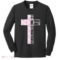 I Can Do All Things Through Christ Who Strengthens Dancer Kids Long Sleeve Shirt thumb 0