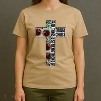 I Can Do All Things Through Christ Who Strengthens Bible T-Shirt thumb 4