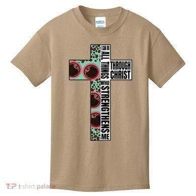 I Can Do All Things Through Christ Who Strengthens Bible Kids T-Shirt