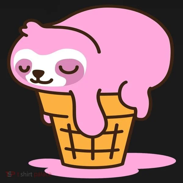 Ice Cream Sloth Cute Doggie Tank