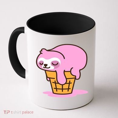 Ice Cream Sloth Cute Coffee Mug