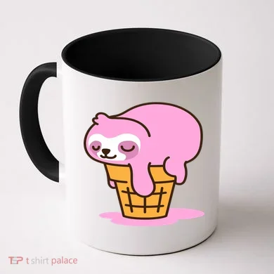 Ice Cream Sloth Cute Coffee Mug