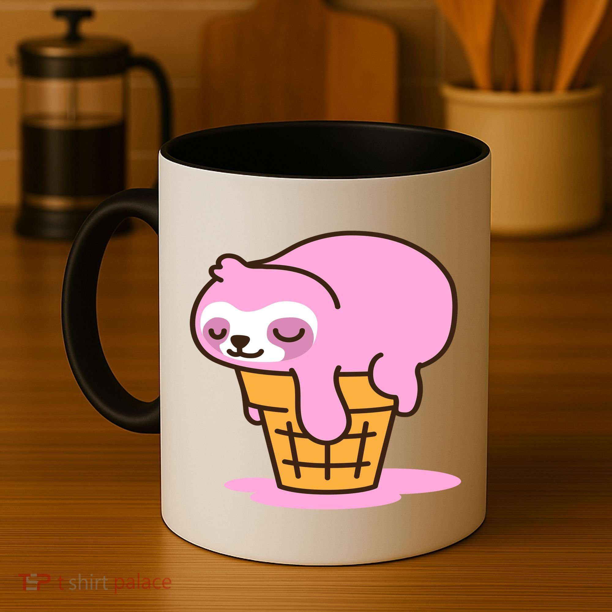 Ice Cream Sloth Cute Coffee Mug