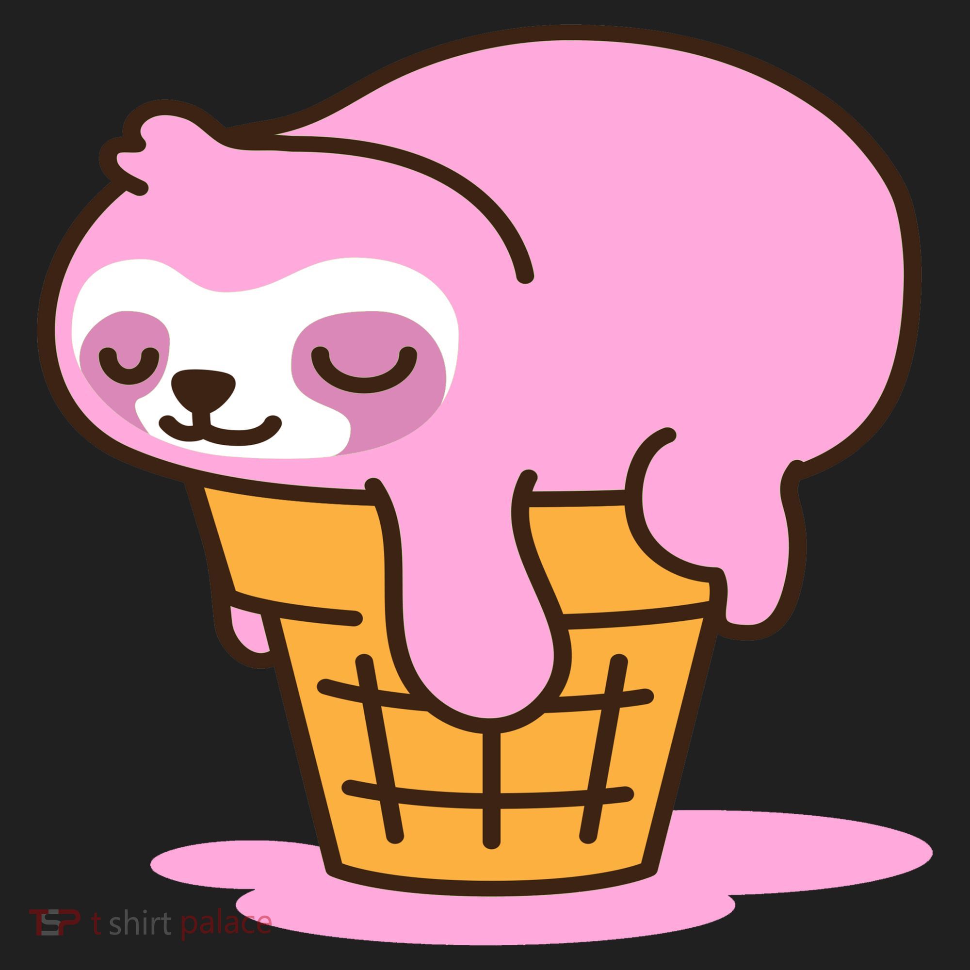 Ice Cream Sloth Cute Golf Towel