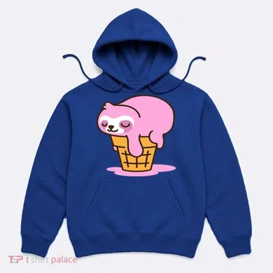 Ice Cream Sloth Cute Hoodie