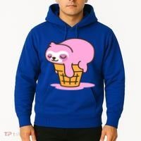 Ice Cream Sloth Cute Hoodie thumb 2