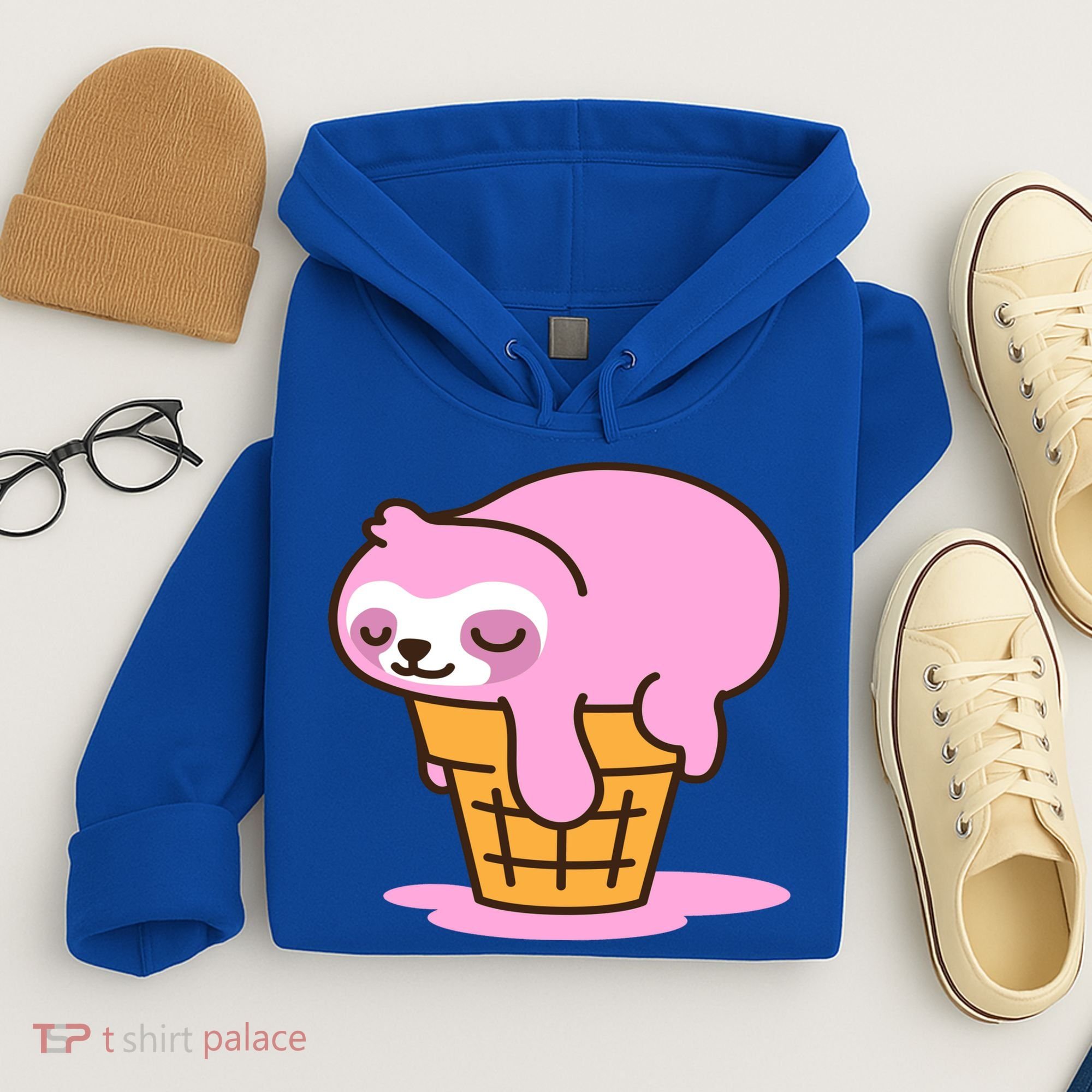 Ice Cream Sloth Cute Hoodie