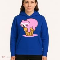Ice Cream Sloth Cute Hoodie thumb 5