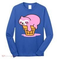 Ice Cream Sloth Cute Long Sleeve Shirt thumb 0