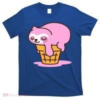 Ice Cream Sloth Cute T-Shirt thumb 0