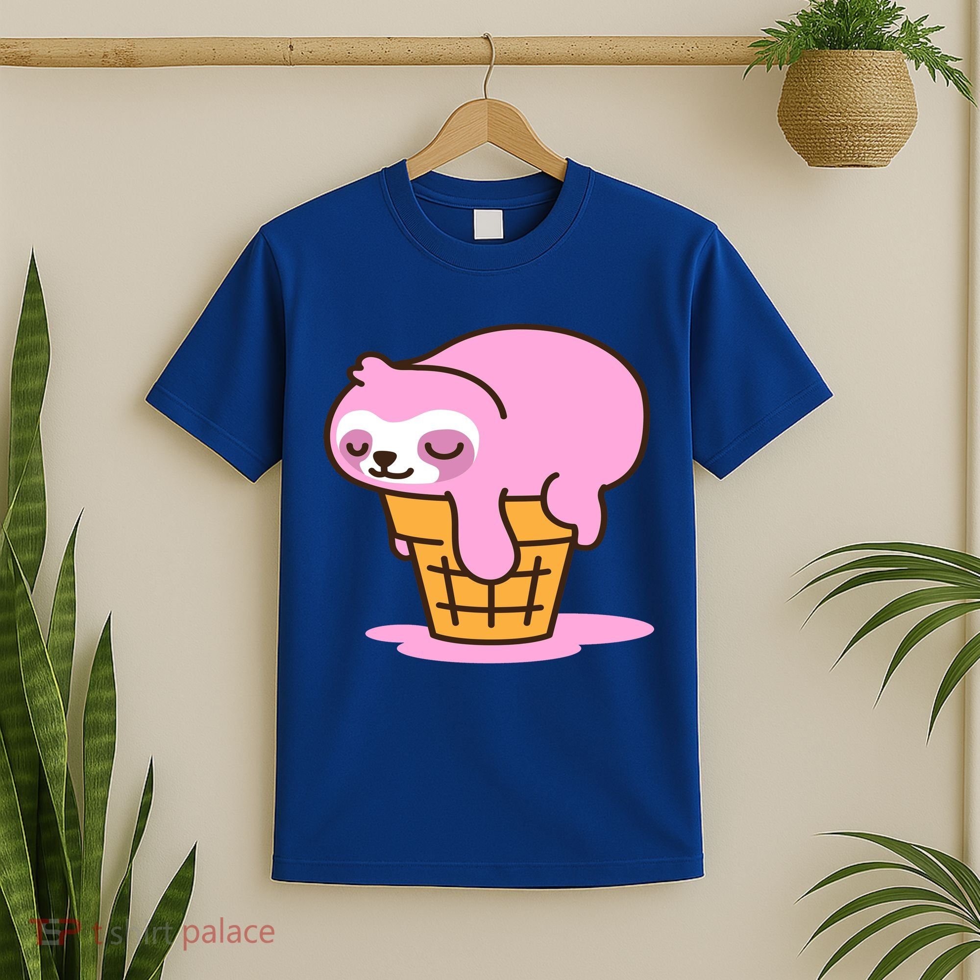 Ice Cream Sloth Cute T-Shirt